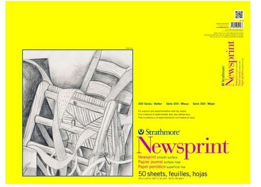 image of: 300 Newsprint Pad Smooth 18x24 50sh