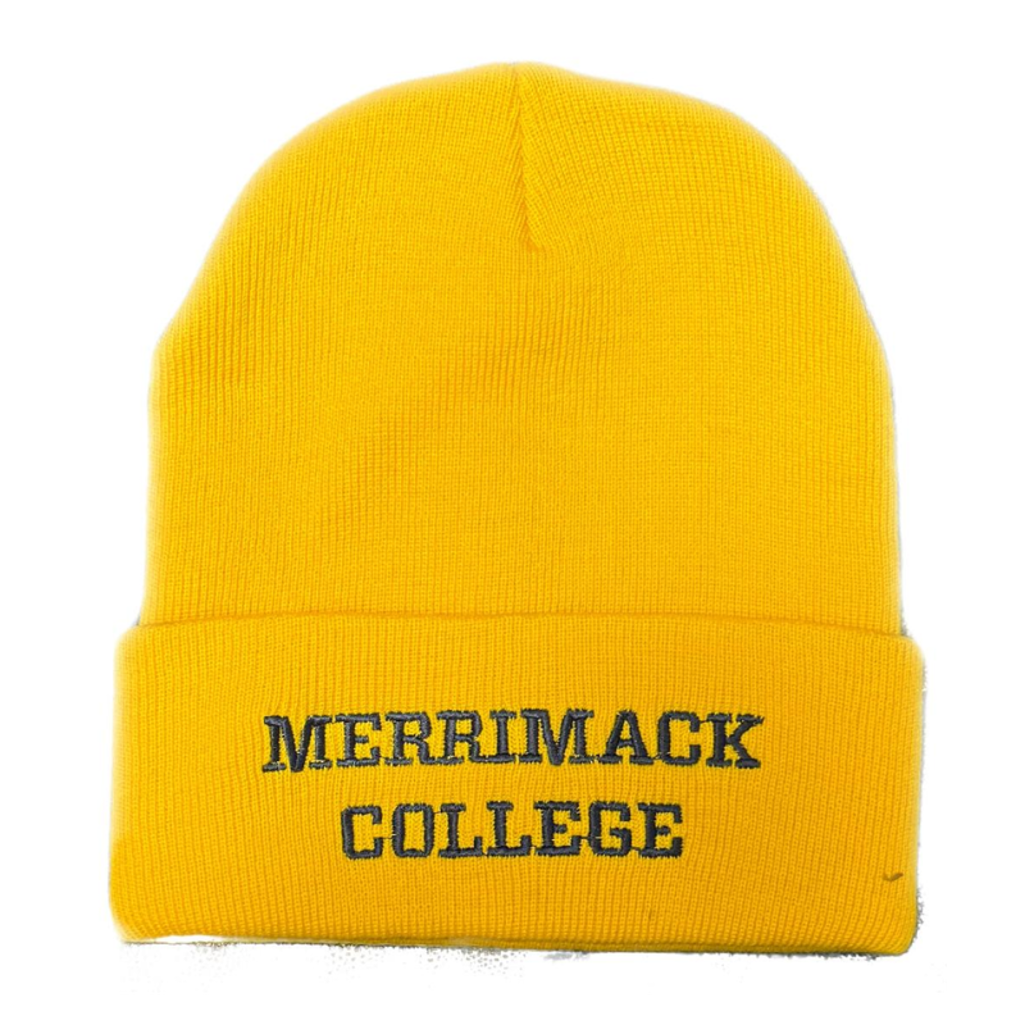 image of: Yellow Merrimack College Cuff Beanie