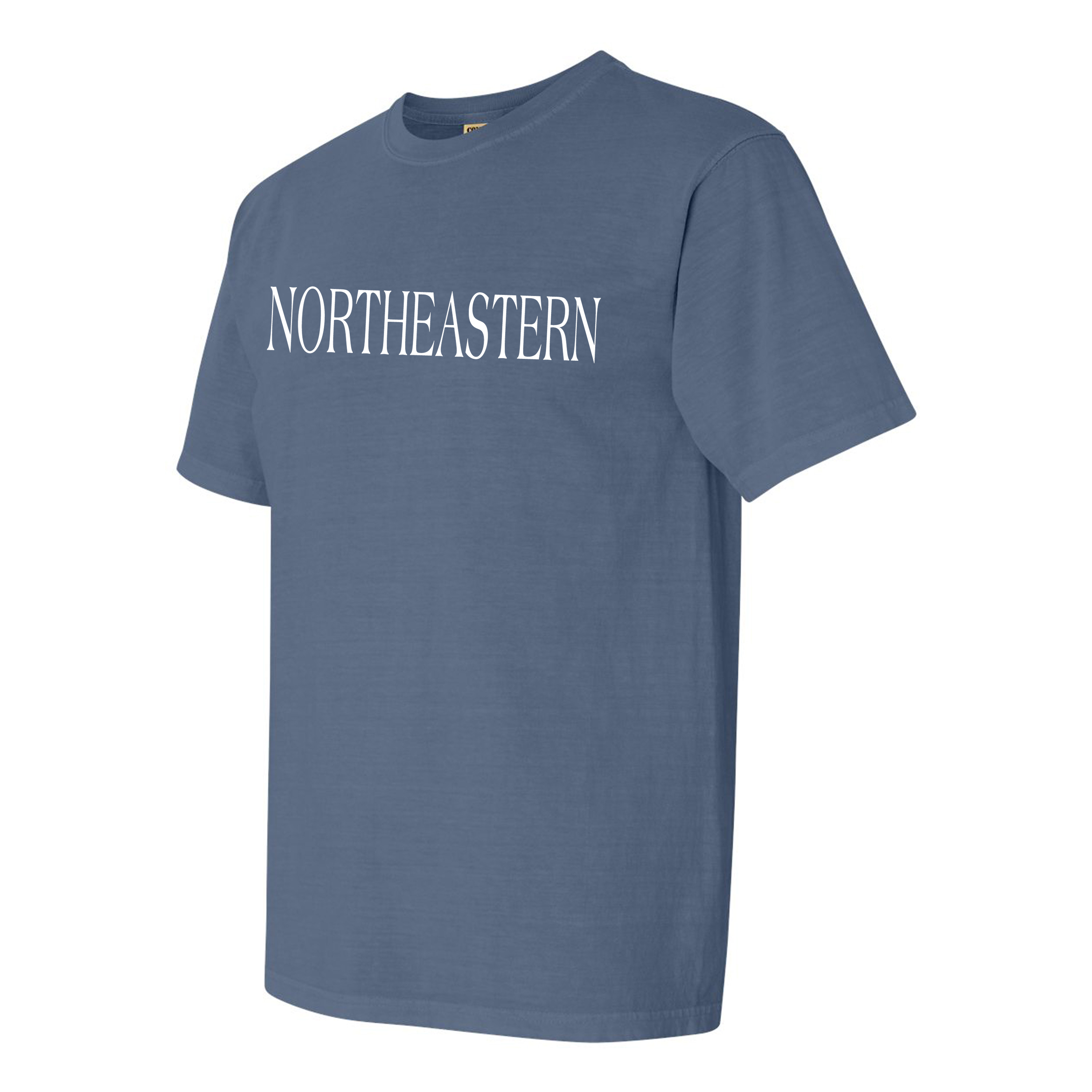 image of: Northeastern State University Comfort Color Short Sleeve Tee- Blue Jean