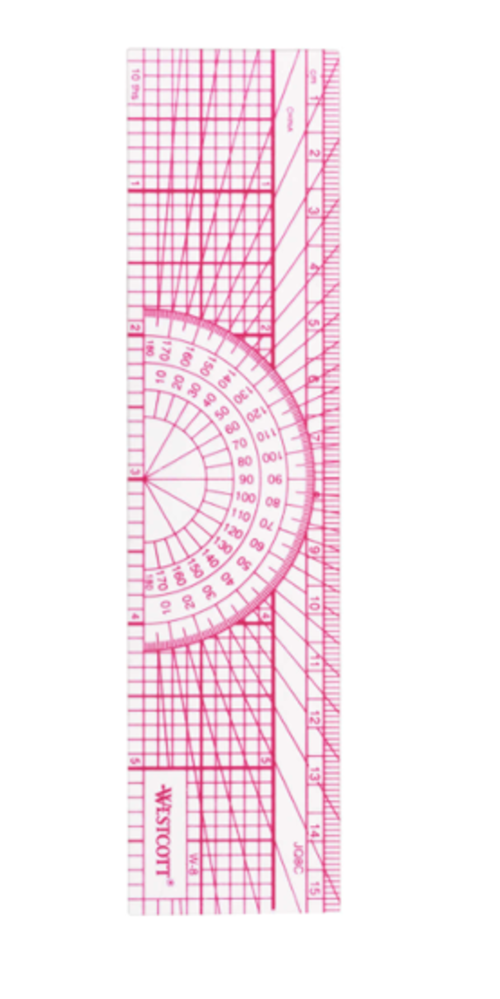 Cover image for ENGINEERS PROTRACTOR RULER MODEL W-8 6"