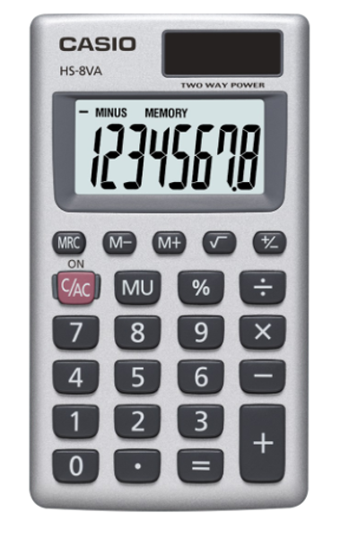Casio HS8V Mini Calculator; $5.99