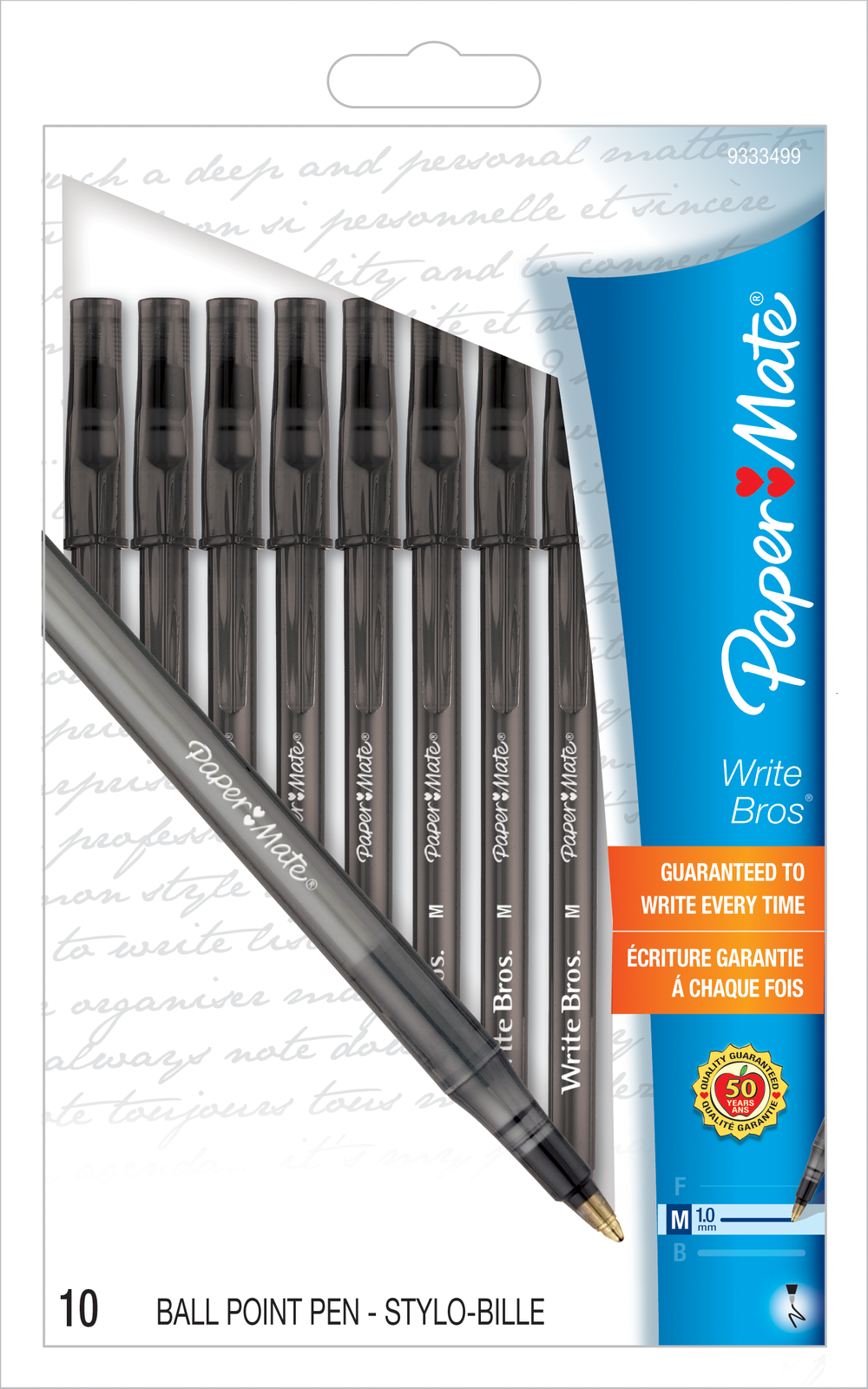 Product image 1 of 1 for Paper Mate Write Brothers Ballpoint Pen Black 1.0mm BP 10 Pk