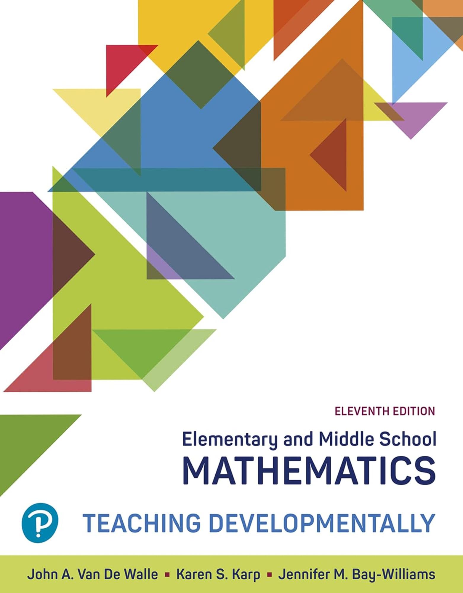 Cover image for Elementary and Middle School Mathematics: Teaching Developmentally