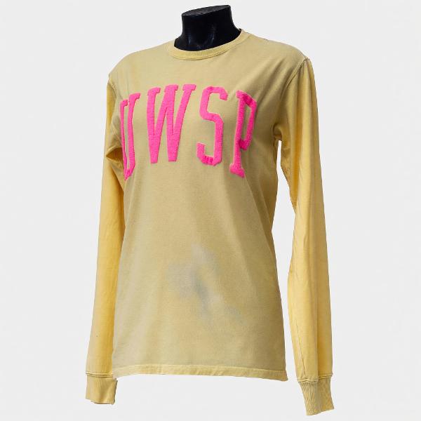 University of Wisconsin Stevens Point Long Sleeve Tee, Yellow; $42.98