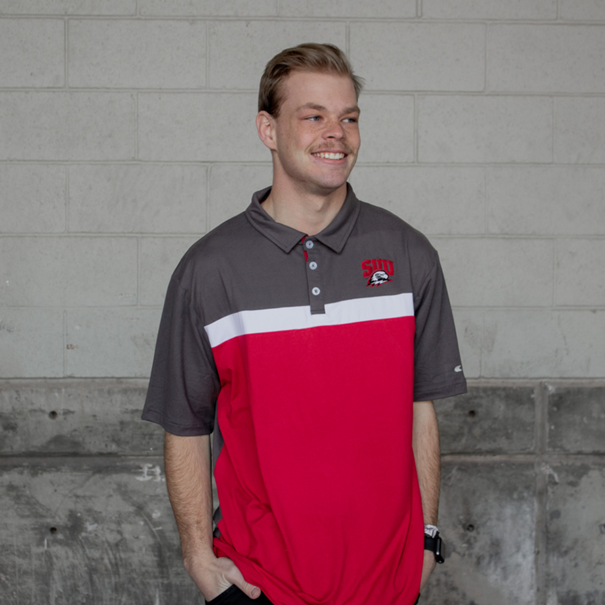 image of: Colosseum Color Block  SUU Polo