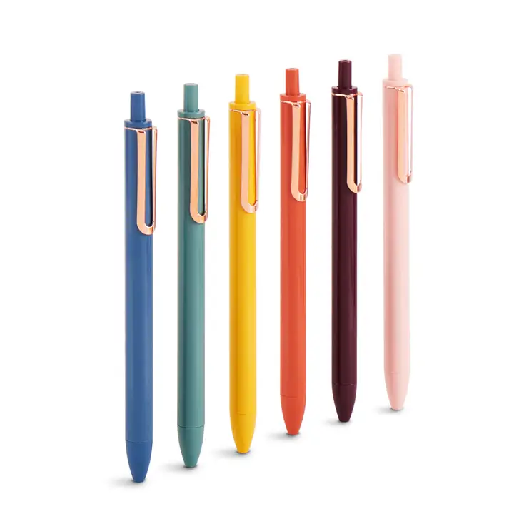 image of: Poppin Retractable Gel Luxe Pens, Set of 12, Desert