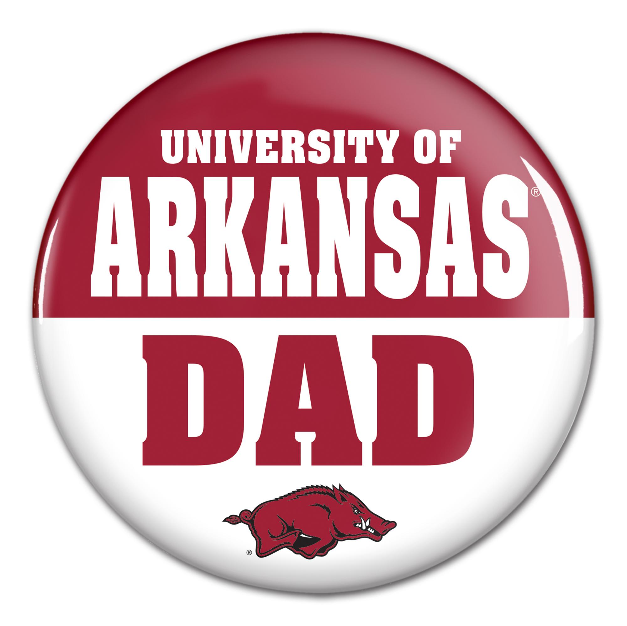 image of: University of Arkansas Dad Gameday Button - 3"