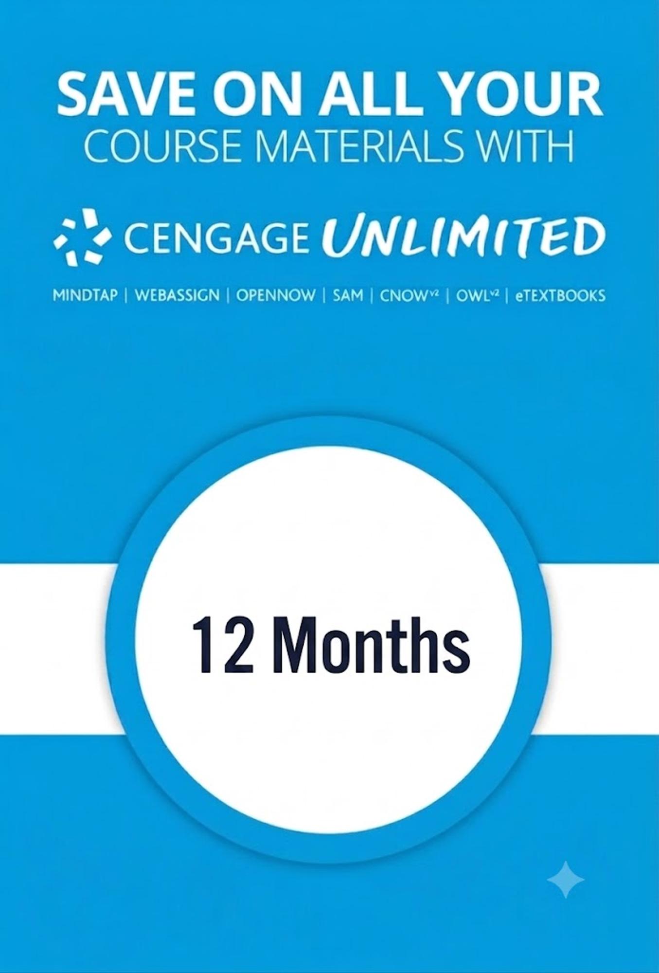 Cover image for CENGAGE UNLIMITED-ACCESS (12 MONTHS)