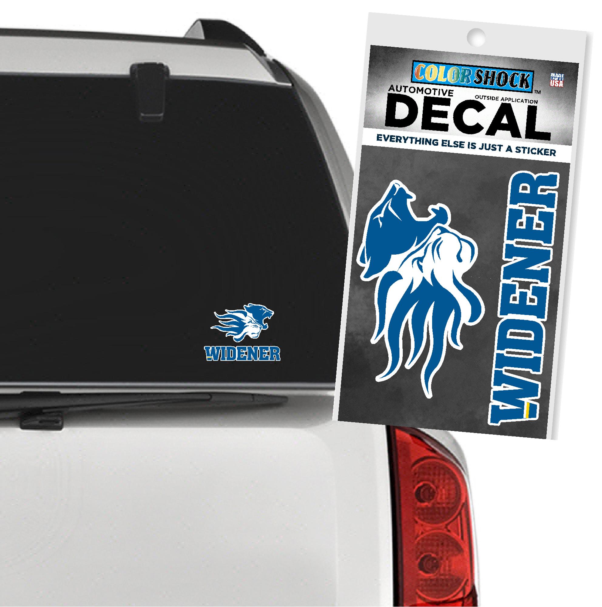 Product image 1 of 1 for Car Decal - WIDENER PRIDE