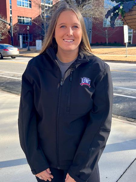UWG ATHLETICS WEATHERPROOF SOFT SHELL JACKET; $74.99