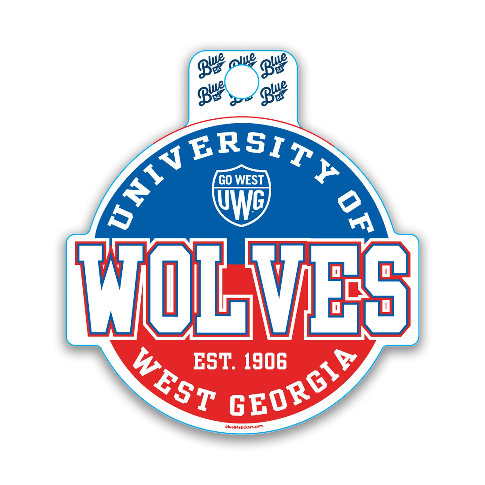 image of: UNIV. WEST GA DOTISH STICKER