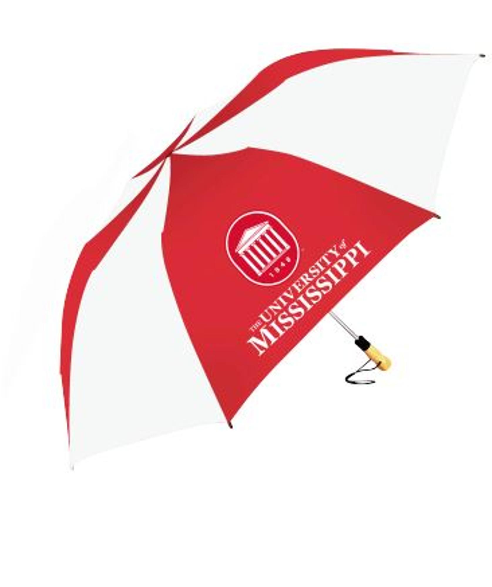 image of: Big Storm University of Mississippi Umbrella 58" Red/White