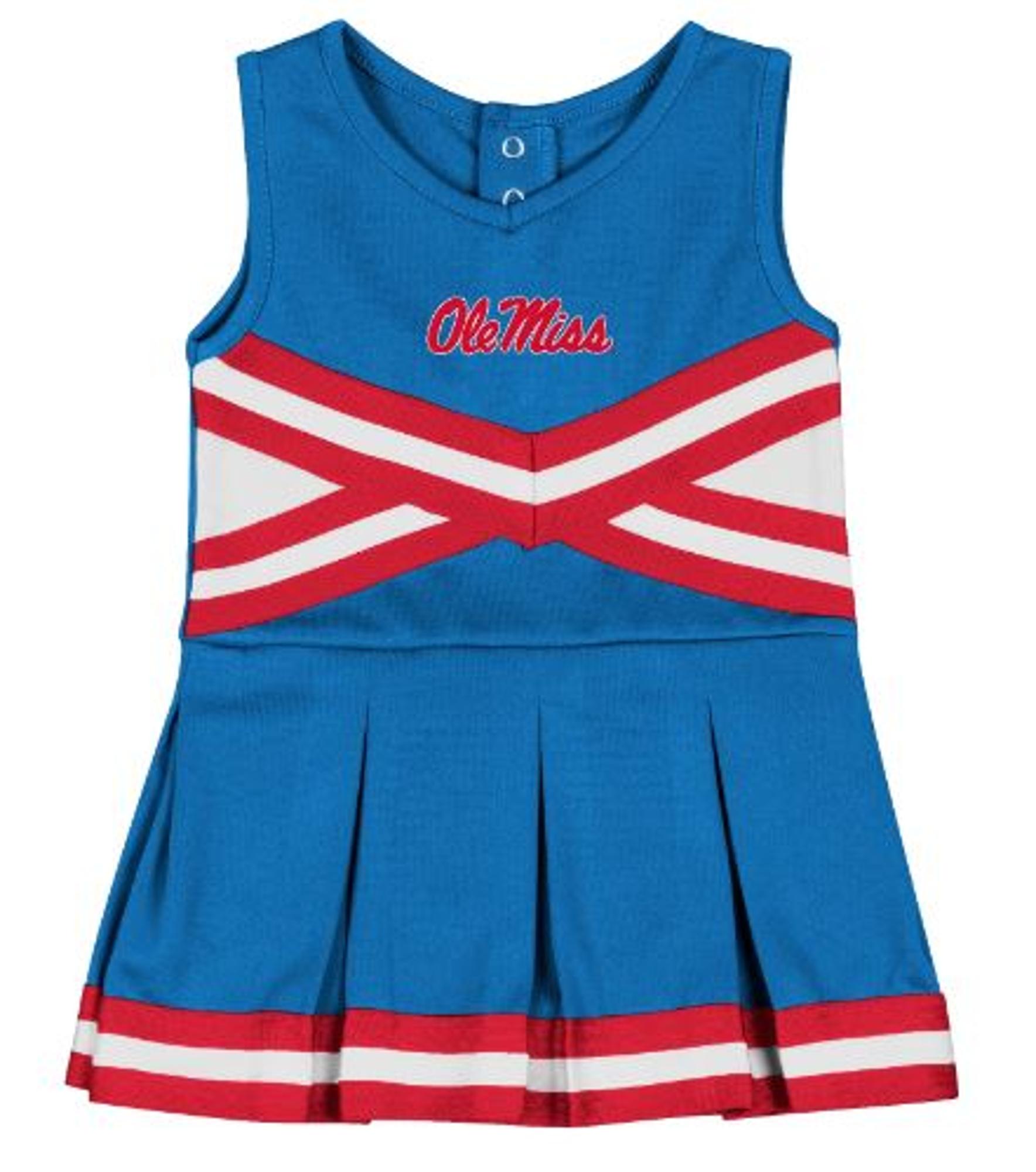 image of: Infant Carousel Ole Miss Cheer Dress Powder Blue