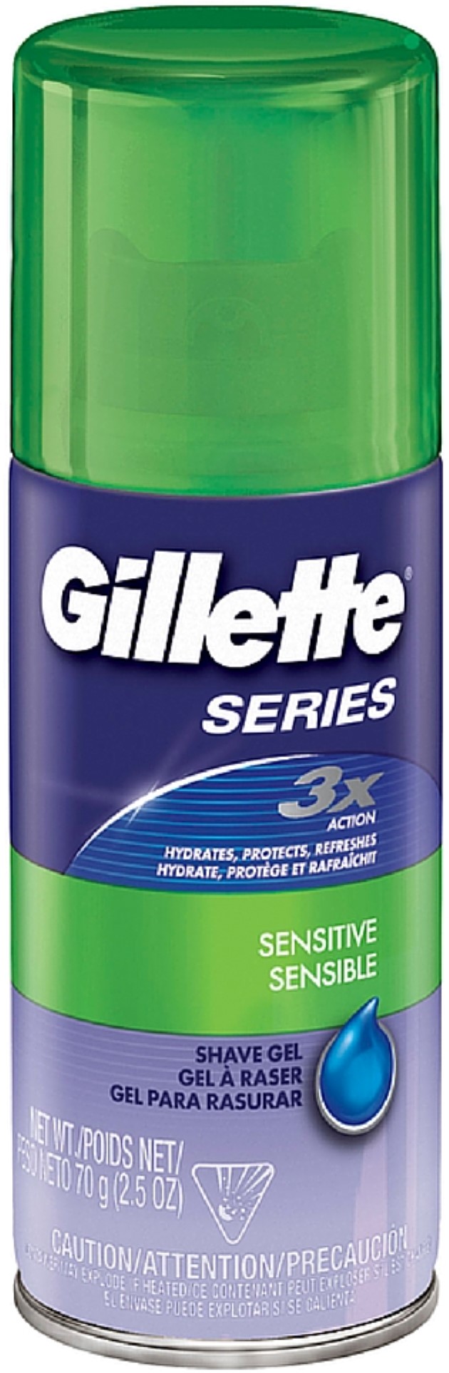 image of: Gillette Shave Gel Sensitive 2.5oz