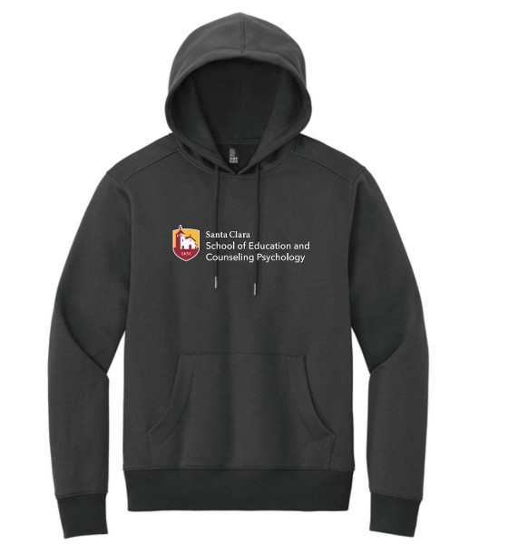 SCU School of Education Counseling and Psychology Perfect Weight Fleece Hoodie, Charcoal; $52.98