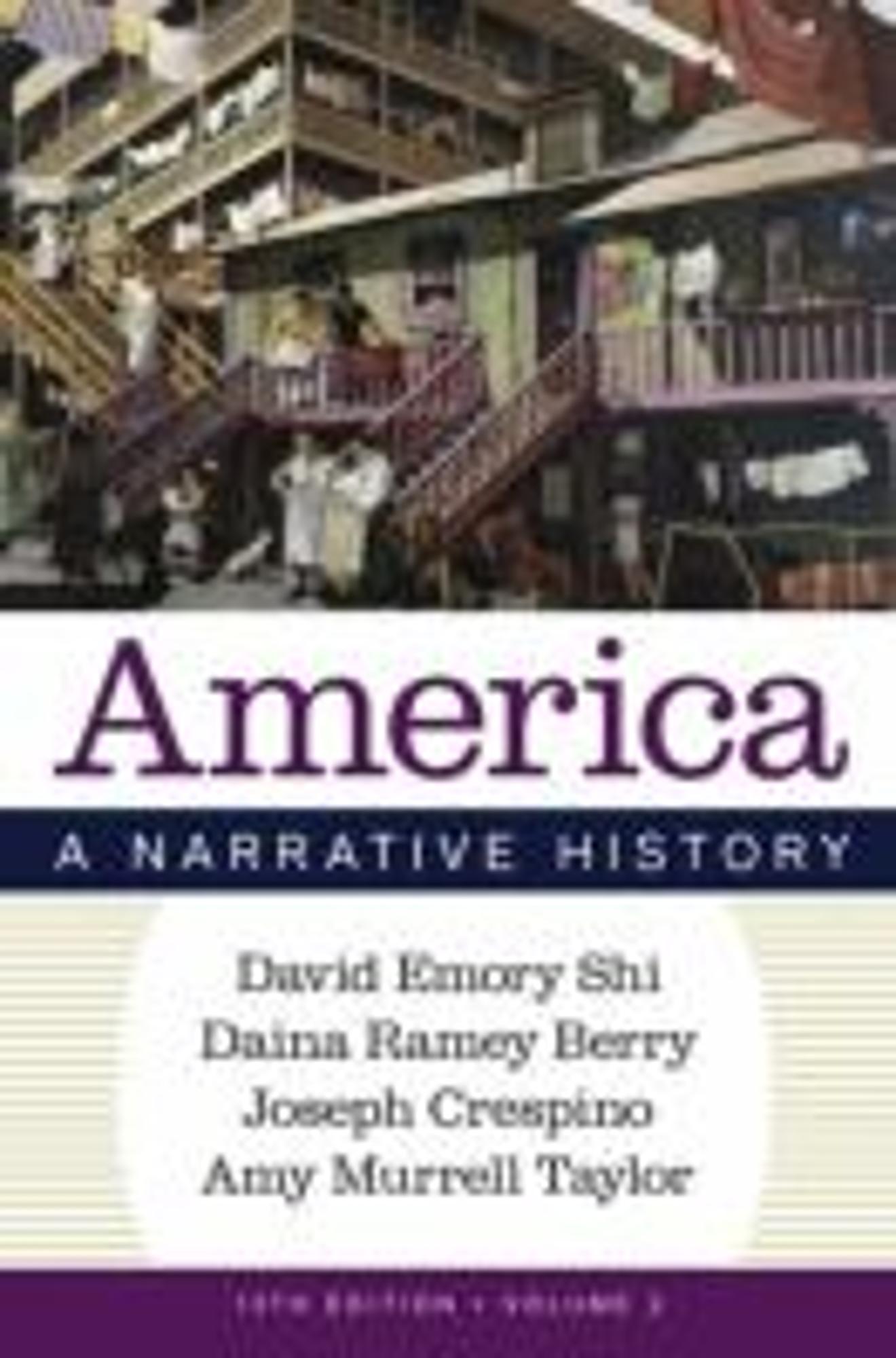 Cover image for AMERICA: A NARRATIVE HISTORY, 13e