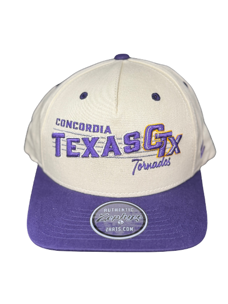 White Concordia Texas Cotton Snapback; $29.99