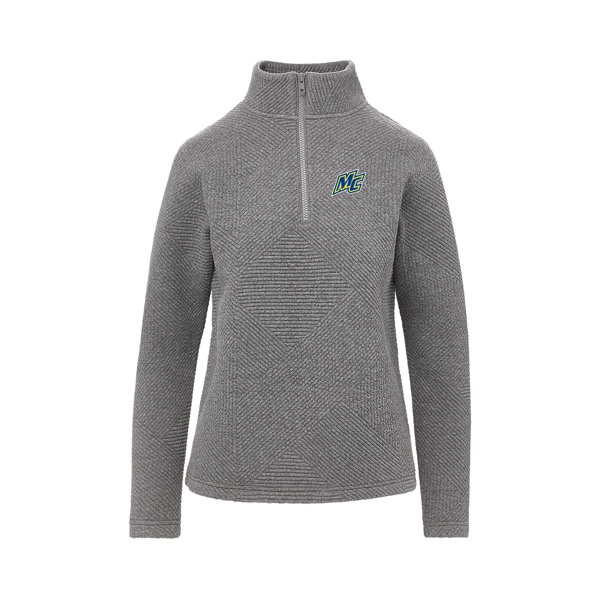 image of: Womens Zelda Zig-Zag Graphite 1/4 Zip