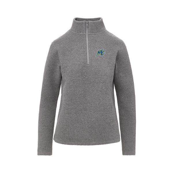 Womens Zelda Zig-Zag Graphite 1/4 Zip; $49.99