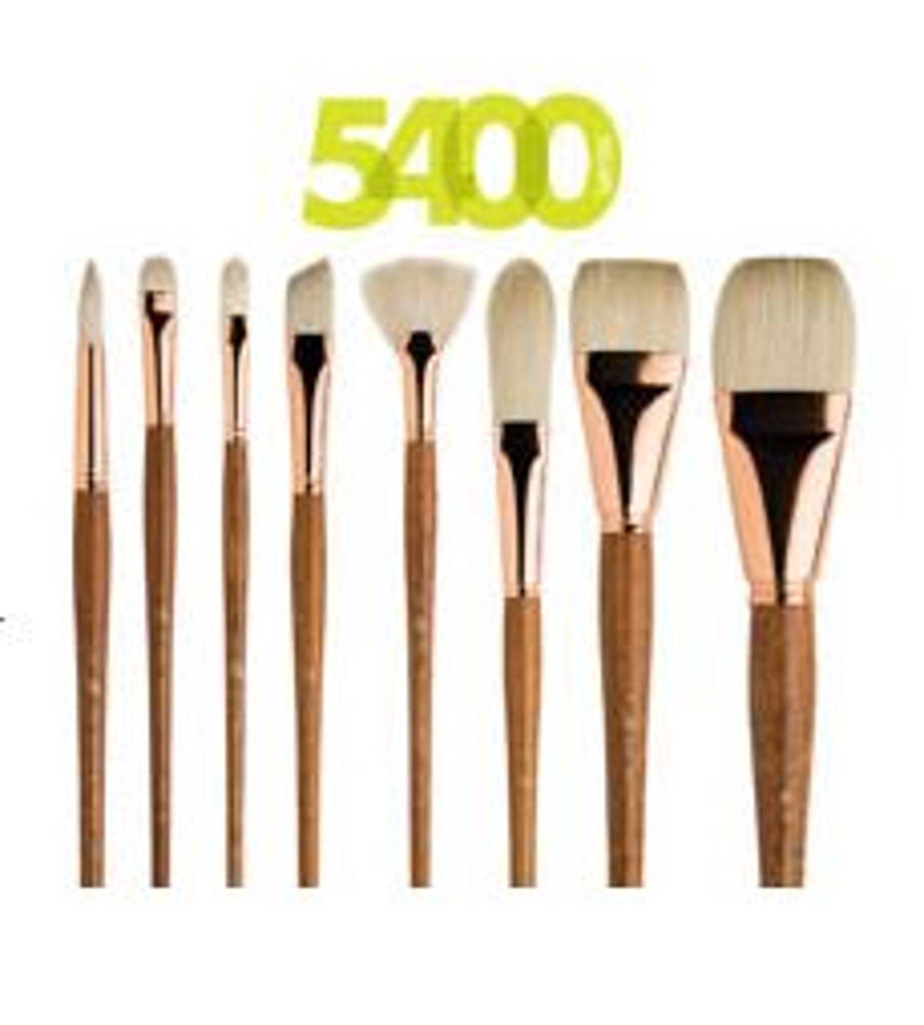 image of: Refine 5400 Natural Bristle Oil and Acrylic Long Handle Brushes