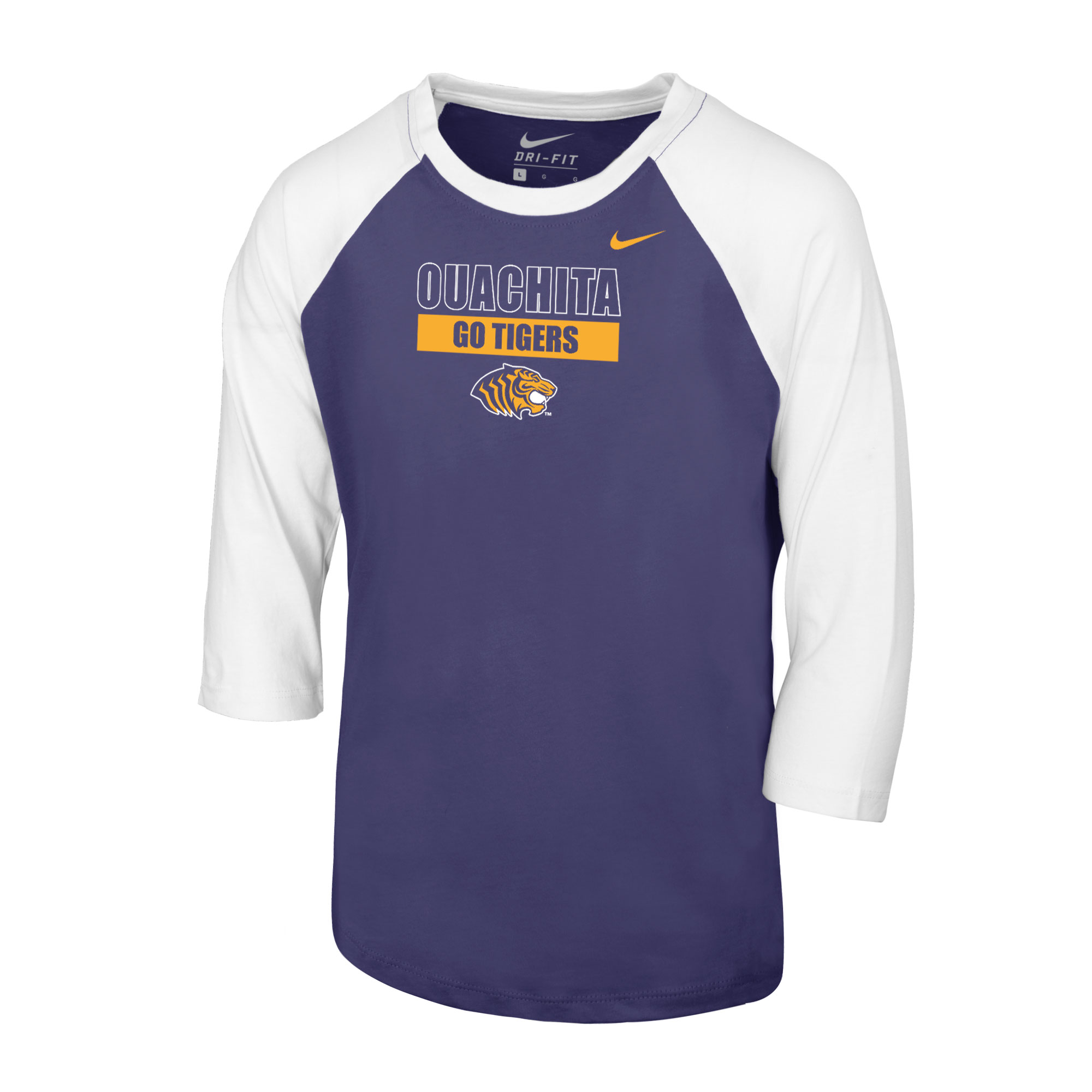image of: Ouachita Go TIgers Youth Raglan Tee