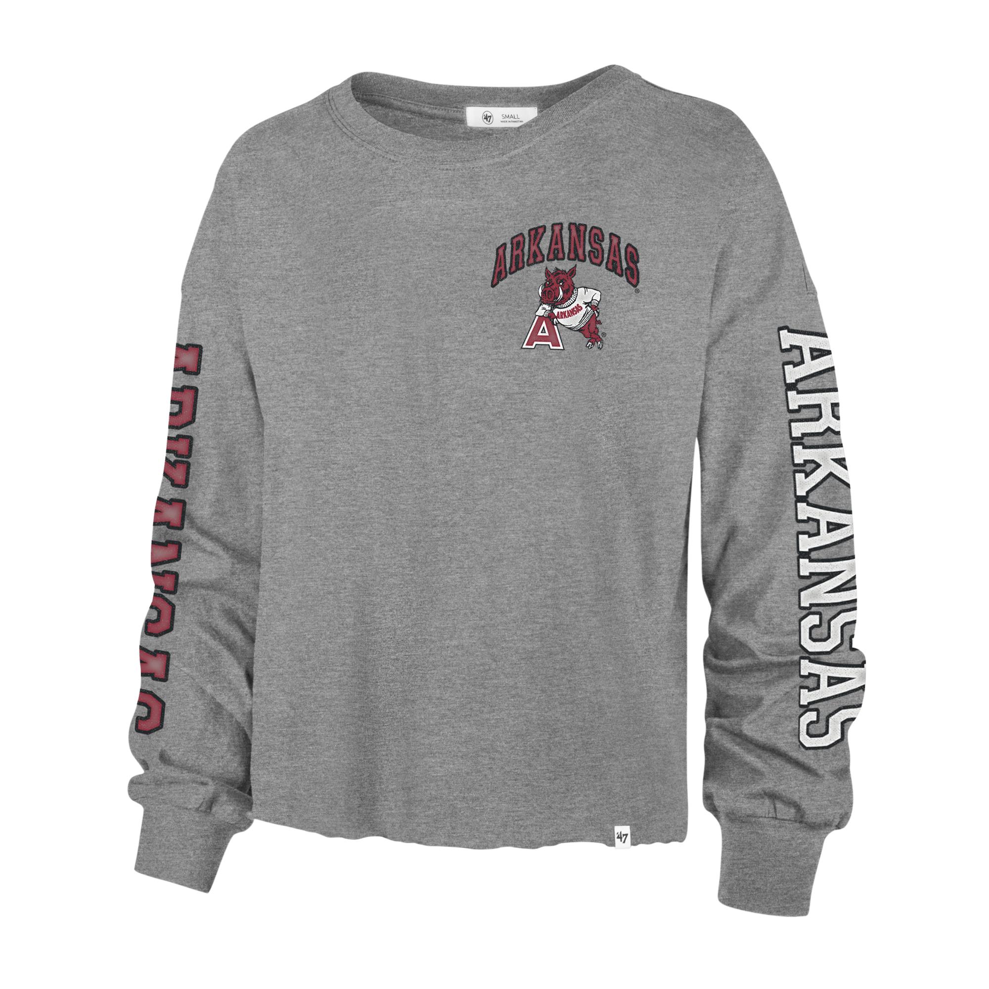 image of: Arkansas Razorbacks Women's Vintage Ultra Max Parkway Long Sleeve Tee
