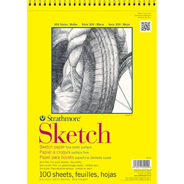 Strathmore 300 Series Sketch Pads; $11.59