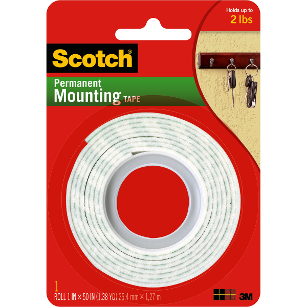 Scotch Heavy Duty Mounting Tape; $6.99