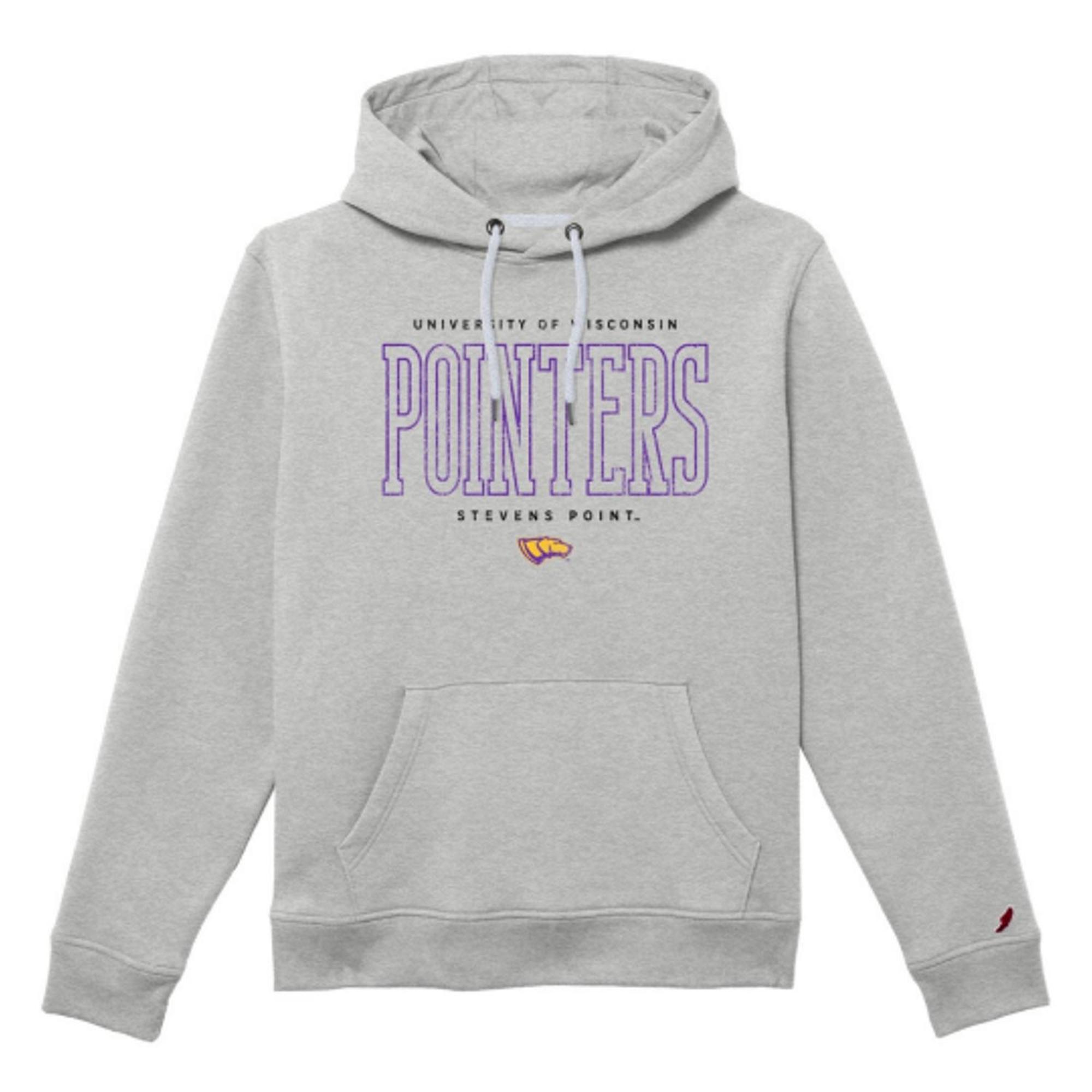 Product image 1 of 1 for UWSP 1991 Hoodie, Pointers Logo, Vintage Grey