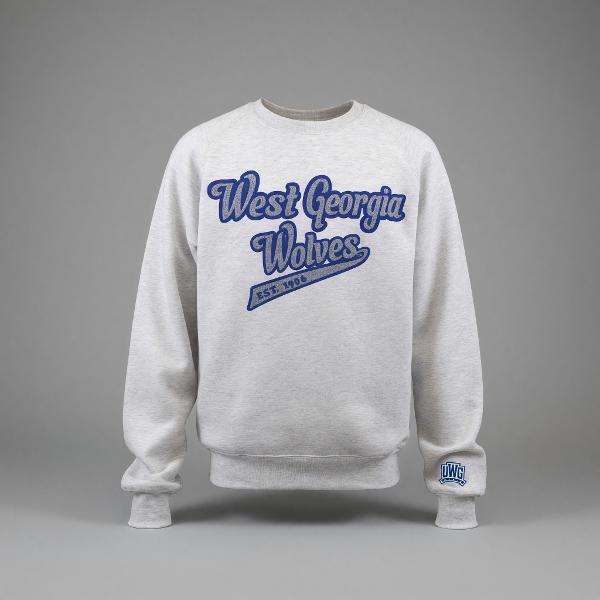 VINTAGE FLEECE CREW WEST GEORGIA WOLVES; $49.99