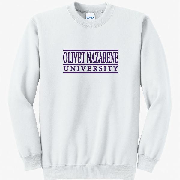 Core Fleece Stacked Full Name Crewneck; $24.99