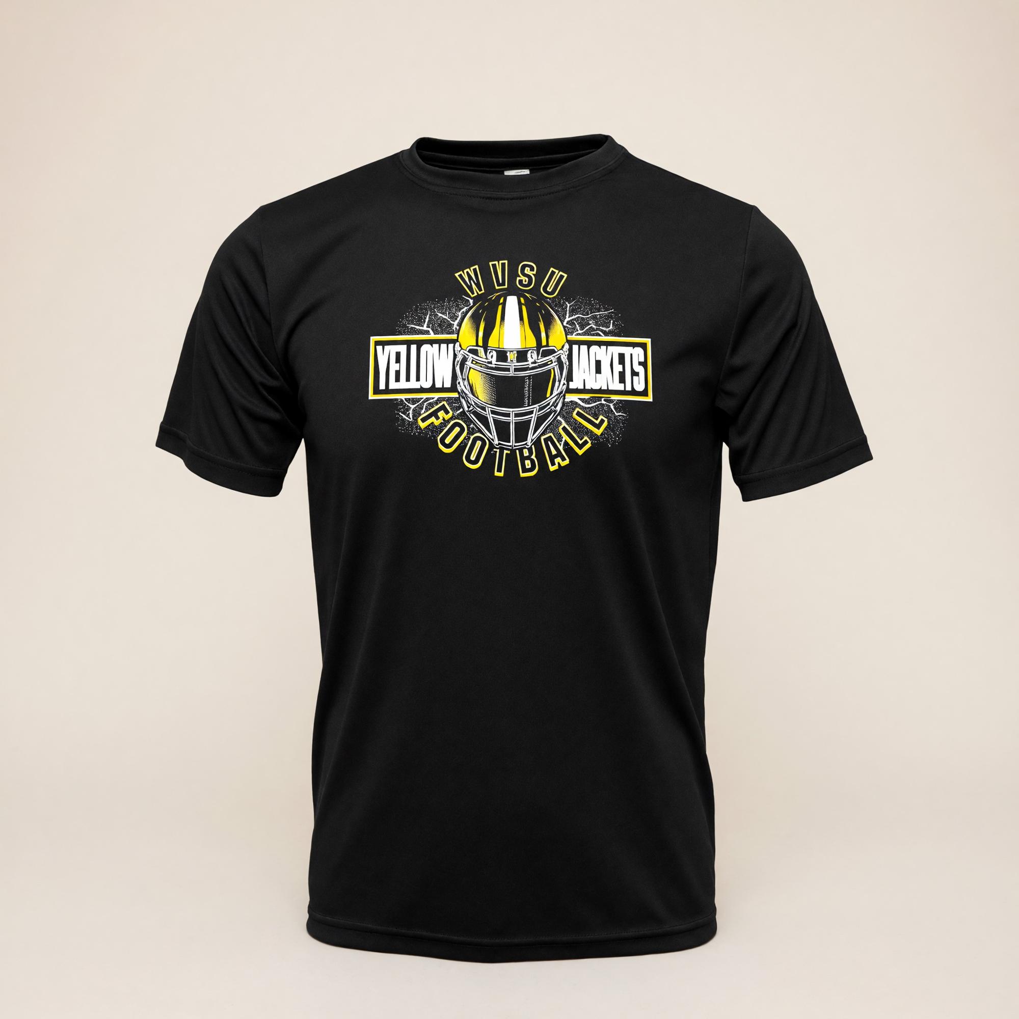 Variant 6 of 12 for Tee - College House Black Performance "Football"