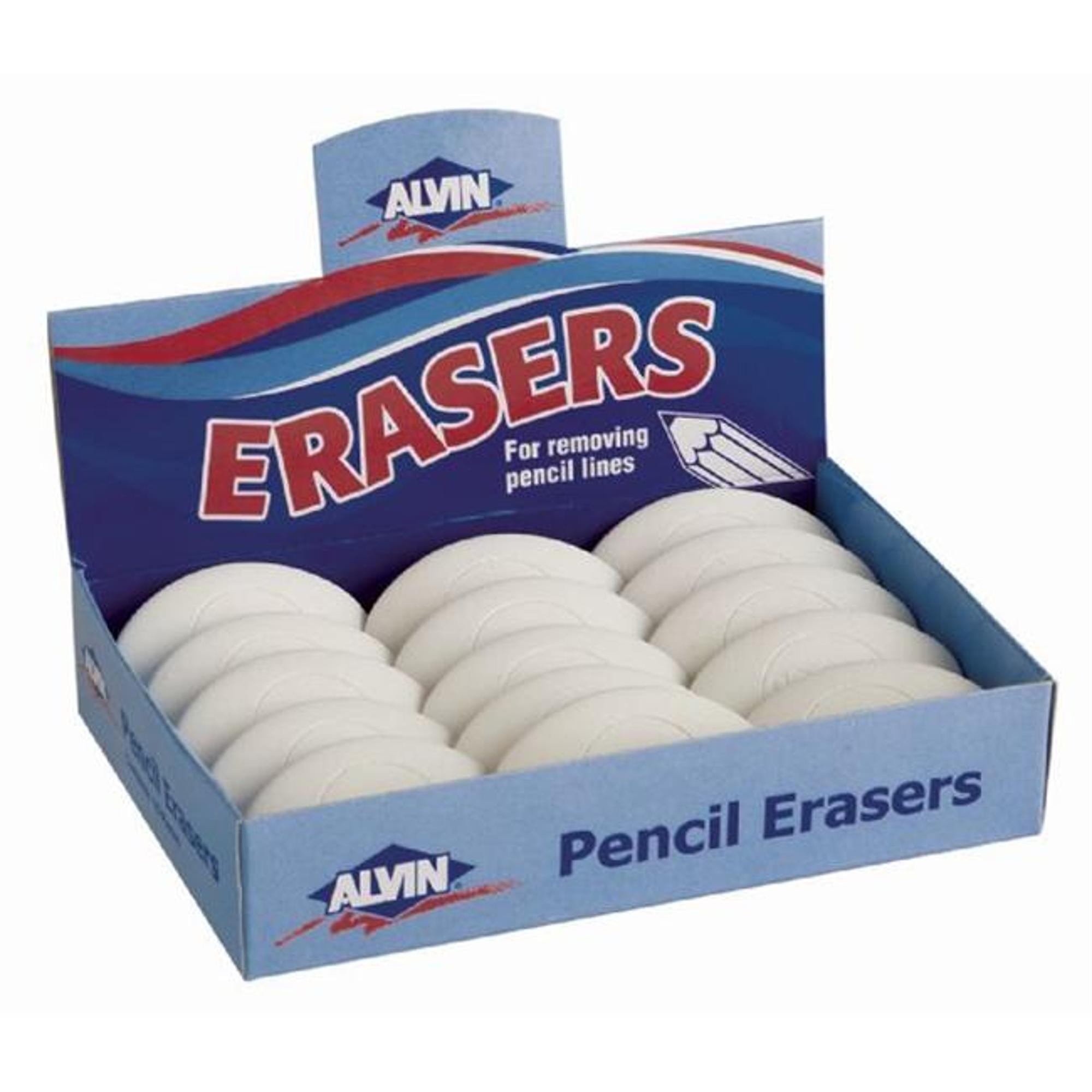 image of: -WHITE VINYL ERASER OVAL