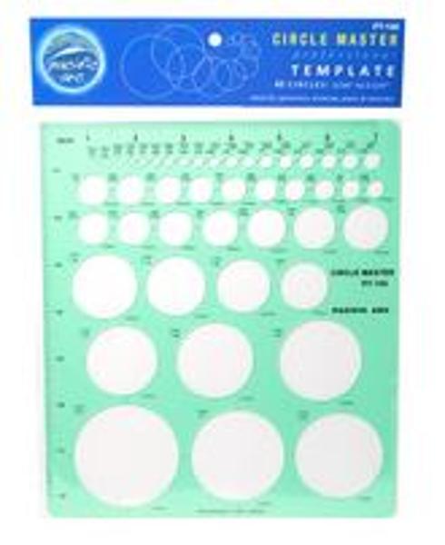 PA TEMPLATE CIRCLE MASTER 1/16 - 2-1/4; $4.59