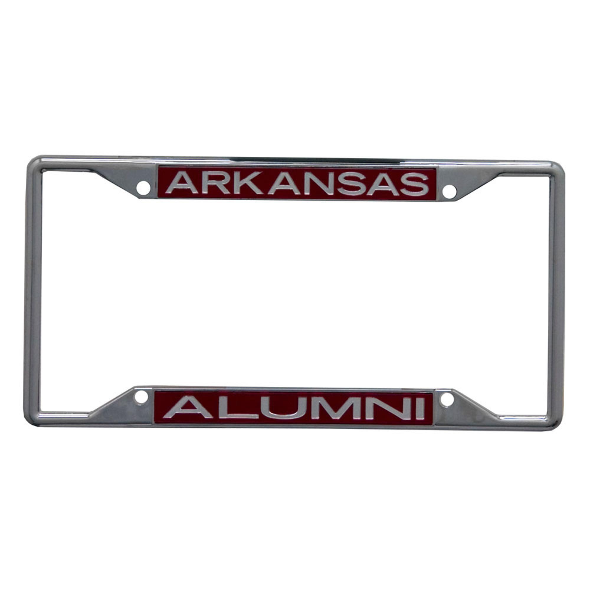 image of: Arkansas Razorbacks Alumni Metallic License Plate Frame