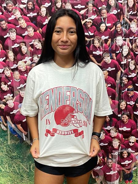 Henderson Reddies Football Go To Tee; $34.99