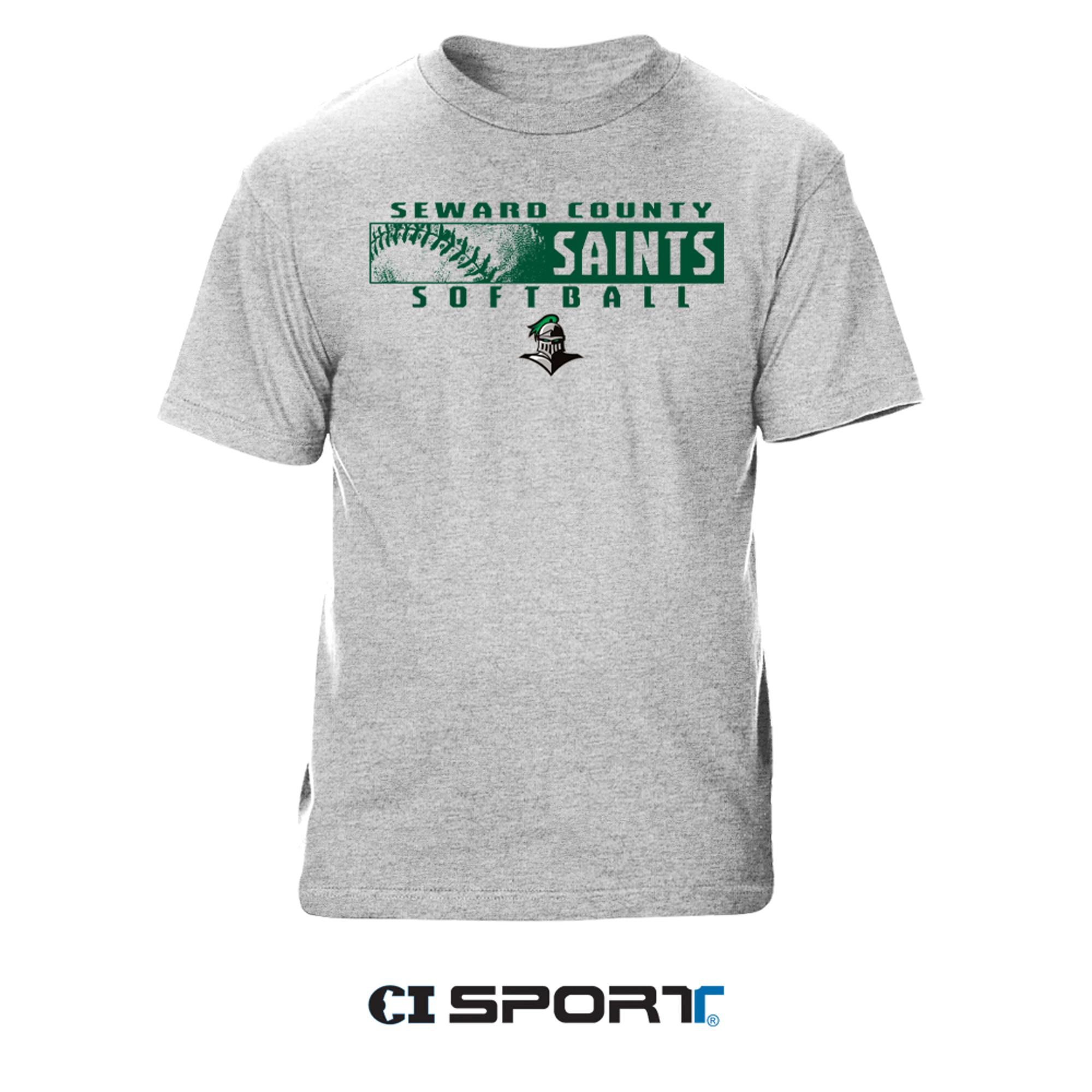 image of: CI SPORT SEWARD SAINTS PIRO SOFTBALL SHORT SLEEVE TEE
