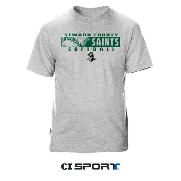 CI SPORT SEWARD SAINTS PIRO SOFTBALL SHORT SLEEVE TEE; $20.99