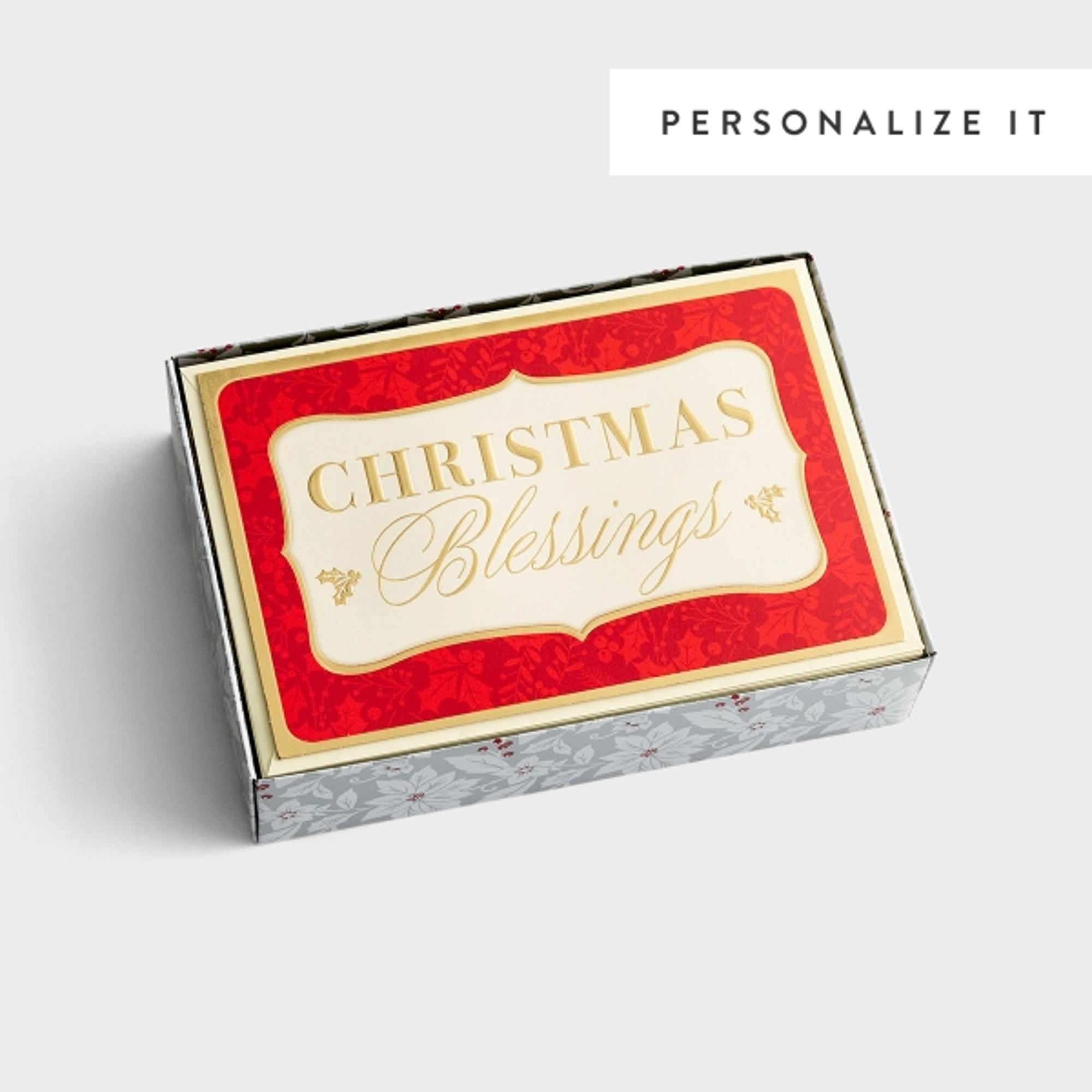 image of: Christmas Blessings - 18 Premium Christmas Boxed Cards