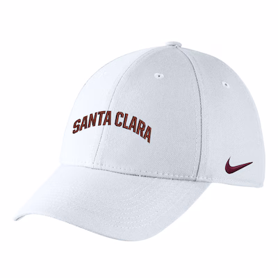 image of: Santa Clara Broncos Nike Classic Swoosh Hat, White
