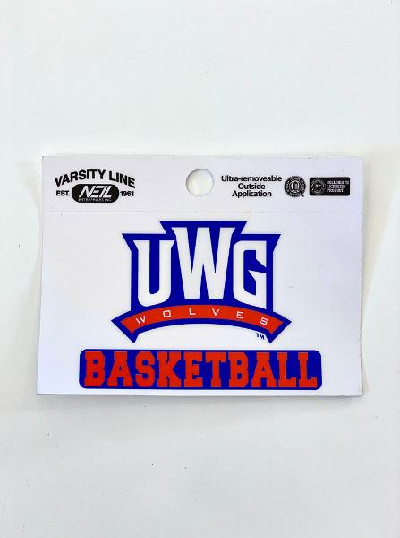 UWG WOLVES - BASKETBALL DECAL; $3.99