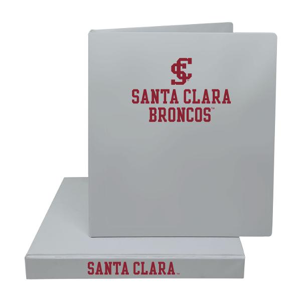 Santa Clara Broncos 1in Vinyl Binder, Charcoal; $12.98