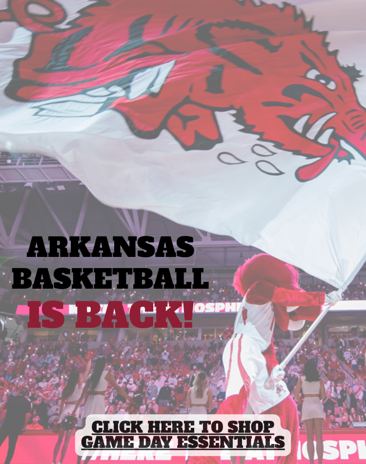 Click to shop Razorback basketball merchandise!