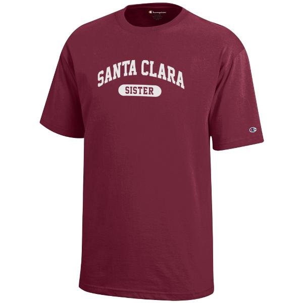 Santa Clara University Champion Sister Youth Short Sleeve Tee, Garnet; $23.98