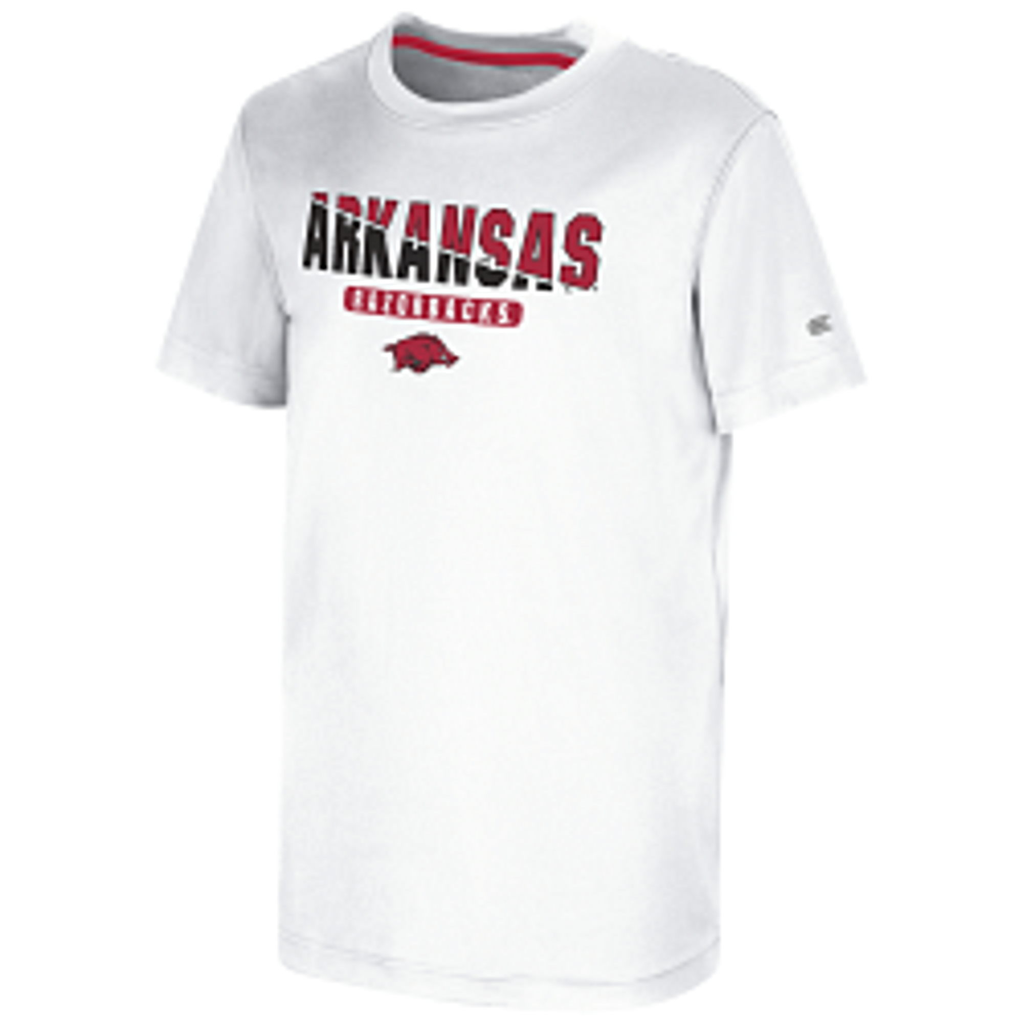 image of: Arkansas Razorbacks Youth RK Short Sleeve Tee - White