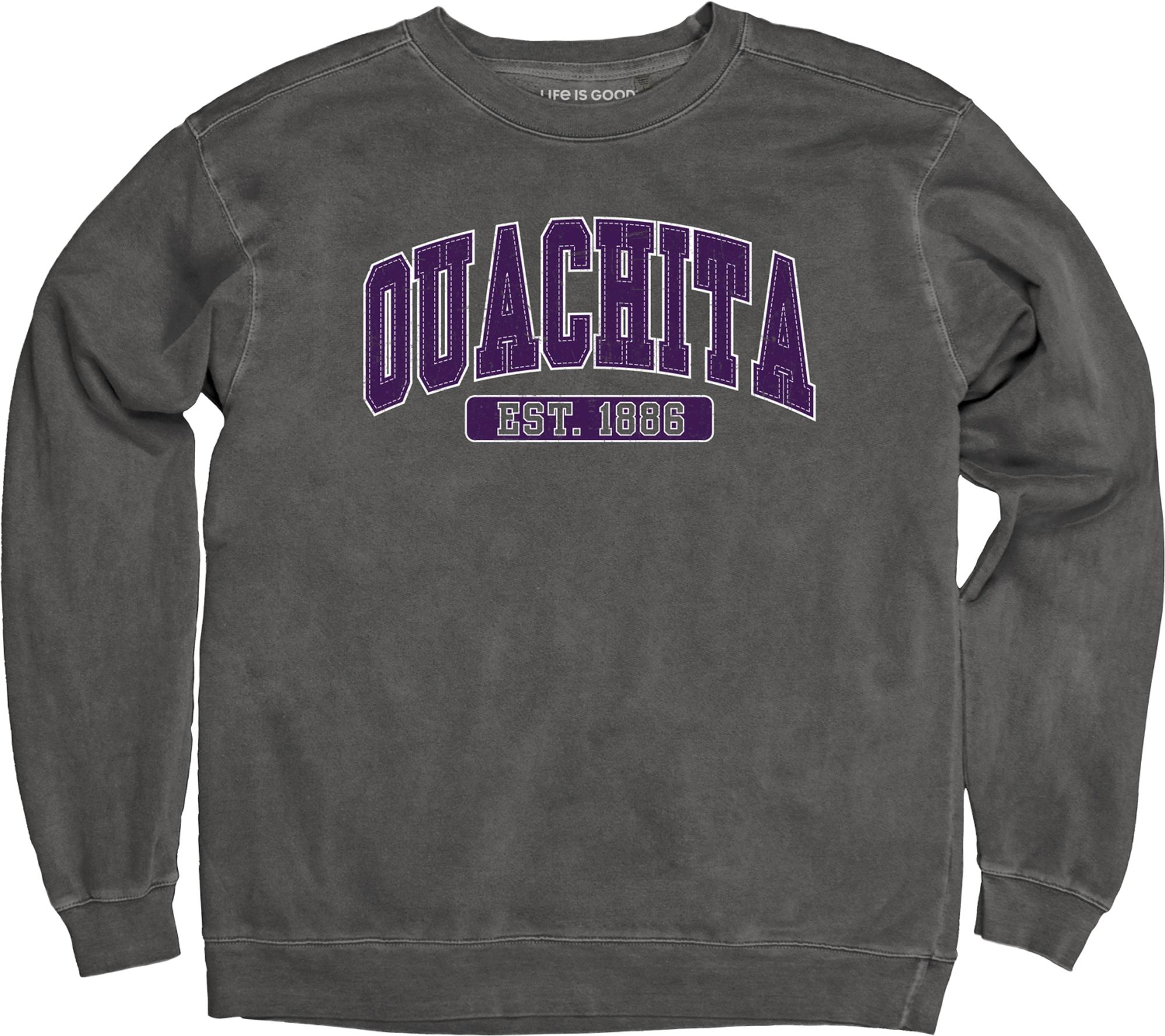 image of: Ouachita Risk Averse Dyed Ringspun Fleece Crew