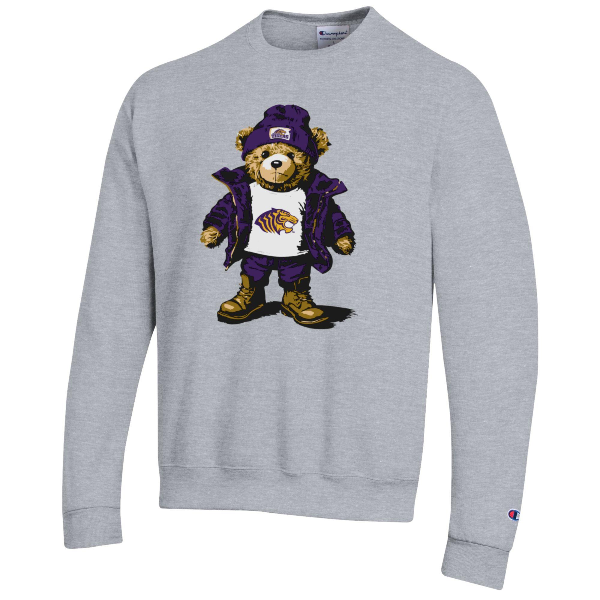 image of: Ouachita Tigers Teddy Bear Powerblend Fleece Crew