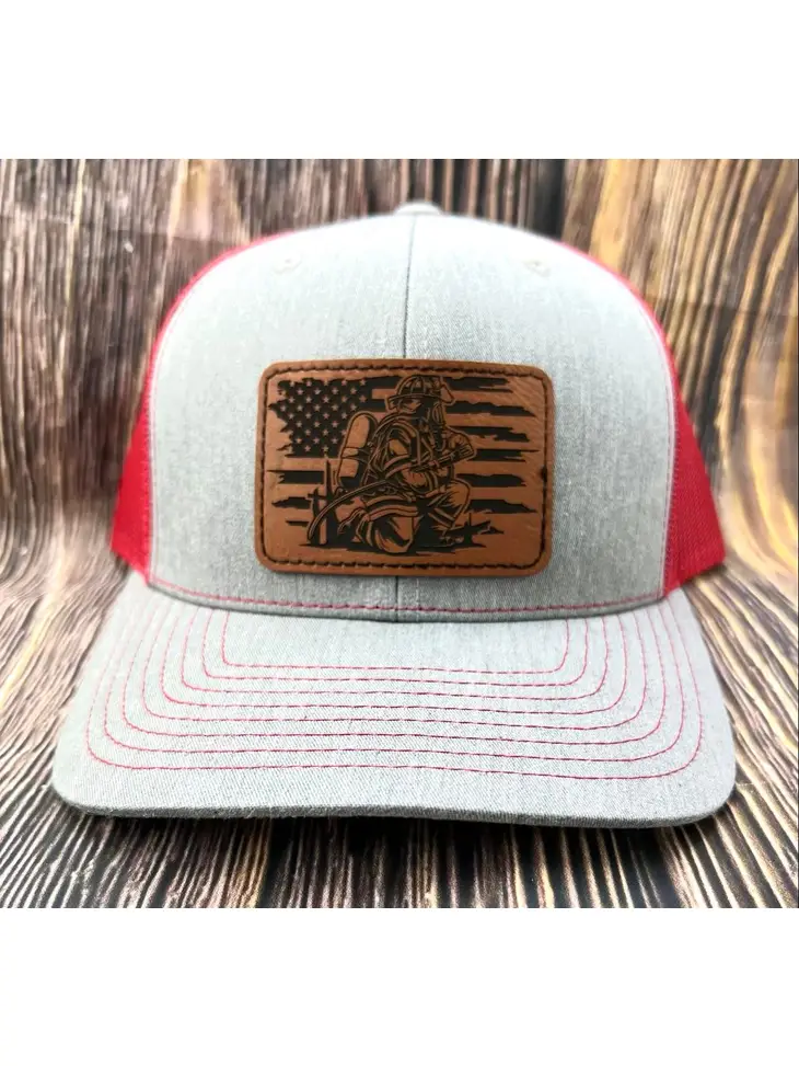 image of: Firefighter Flag Patch Hat