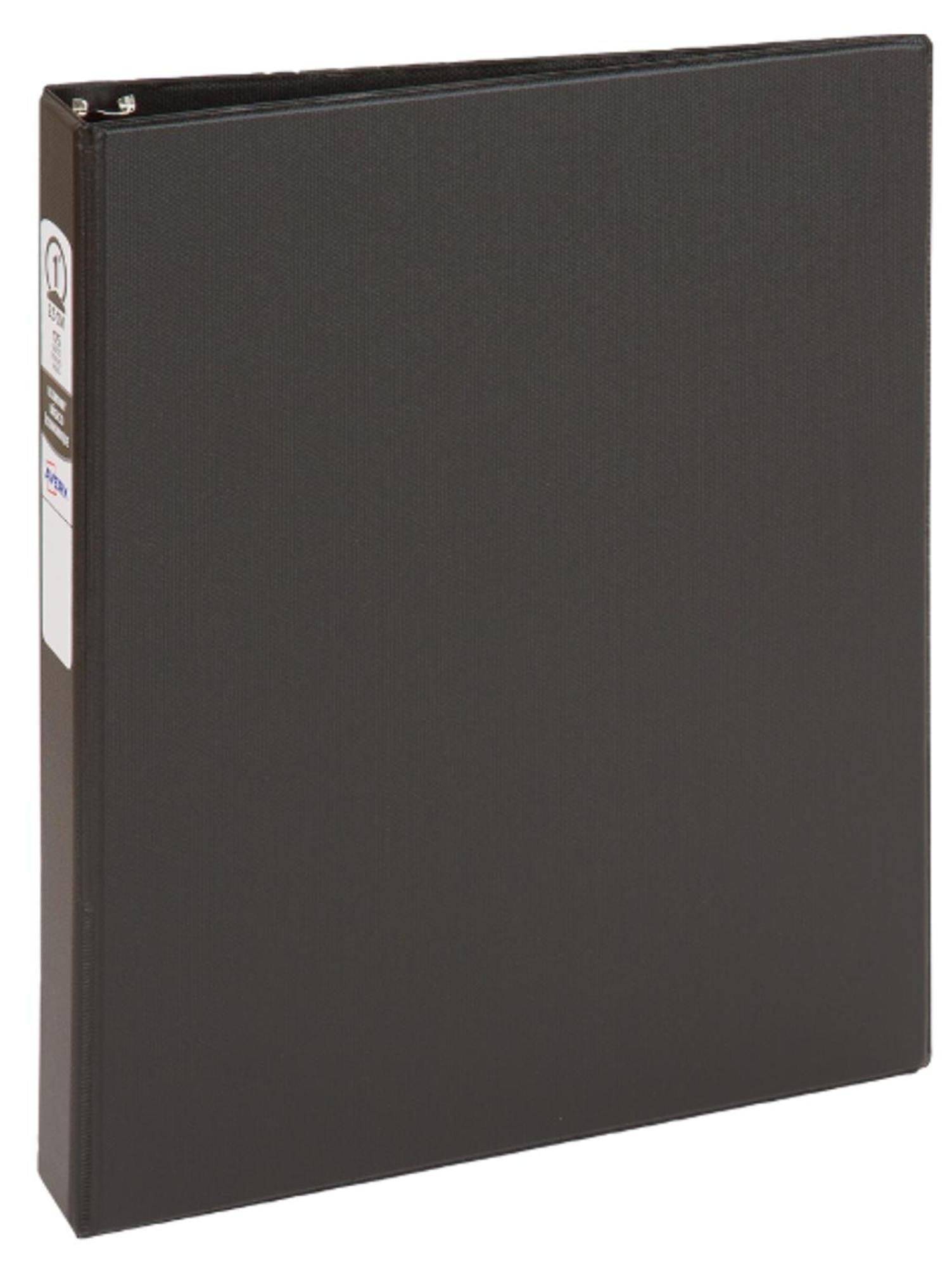 Avery Economy 1in Binder with Round Rings, Black