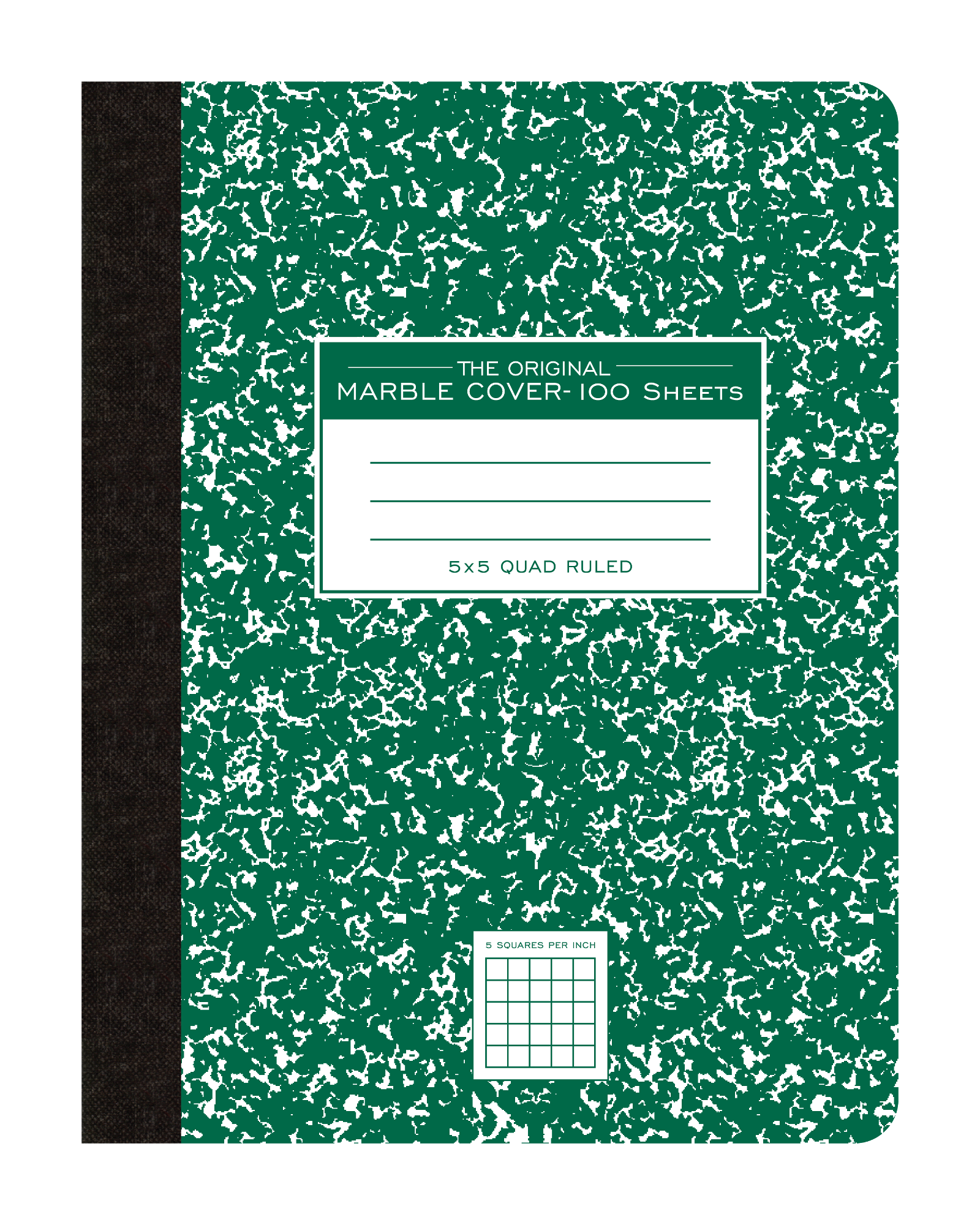 Product image 1 of 1 for COMPOSITION BOOK 5X5 GRID GRAPH Green Marble